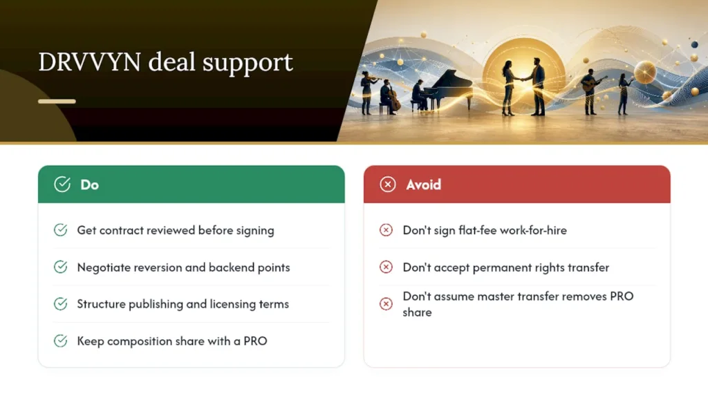 Let DRVVYN Sound Help You Structure the Deal Instead of Just Sign It — overview diagram