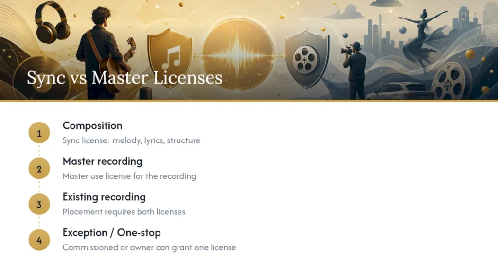 Composition and master rights pathways