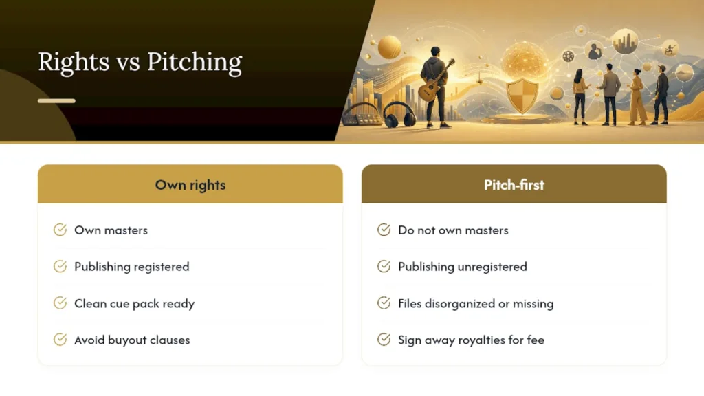 Why Owning Your Rights Beats Chasing the Perfect Pitch — overview diagram