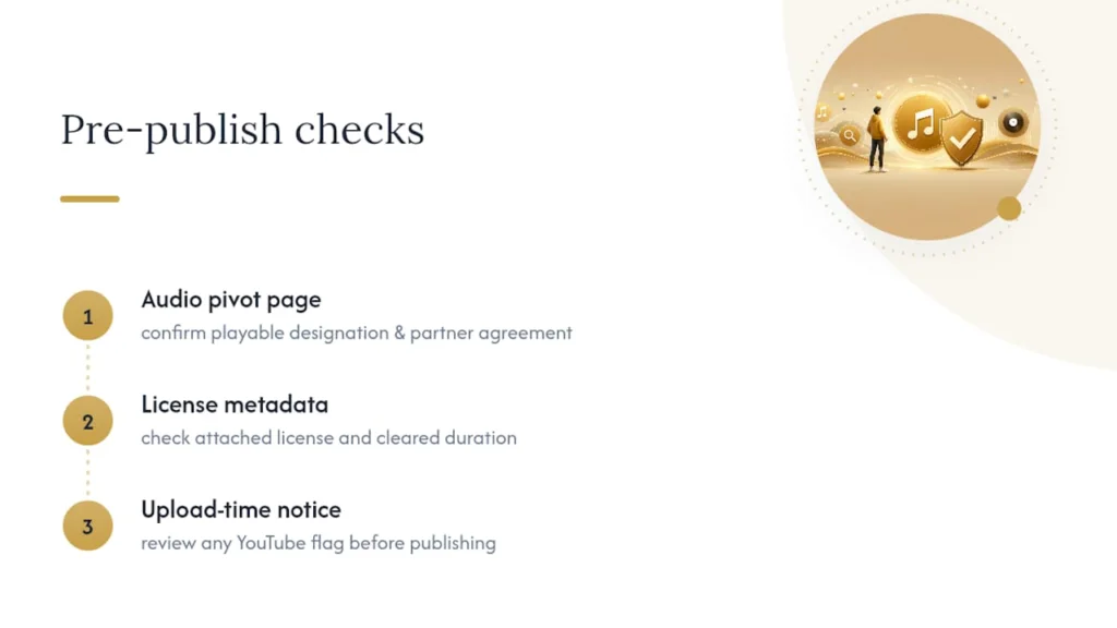 Three-step Shorts music clearance checklist