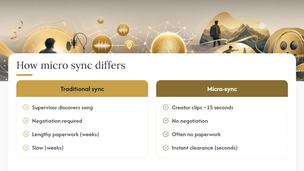 What Is Micro Sync Licensing, and How Is It Different From Traditional Sync? — overview diagram