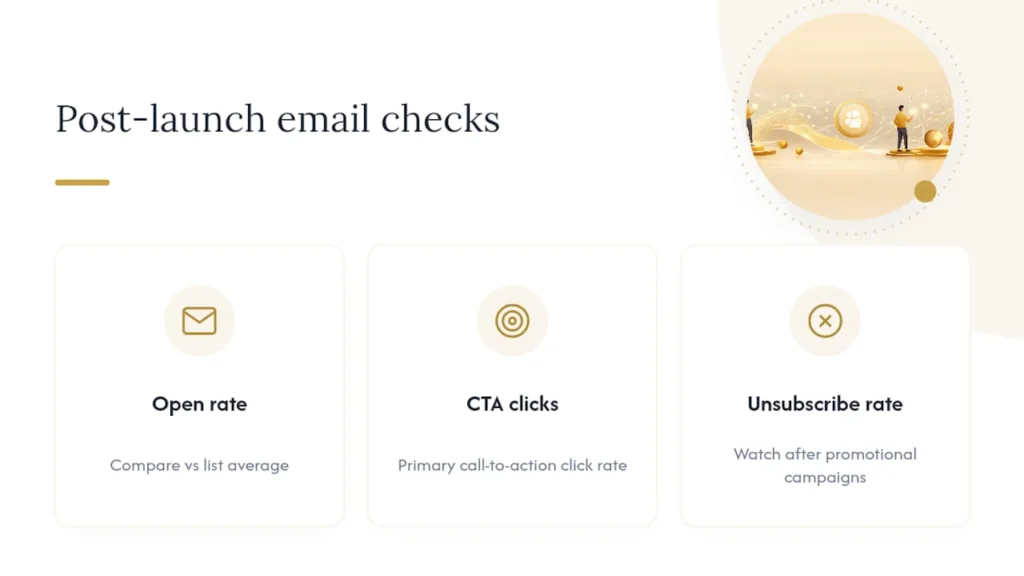 Three key email campaign metrics
