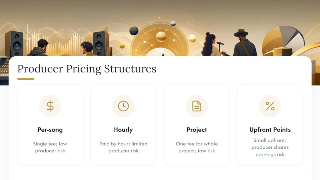 Comparison of music producer pricing models