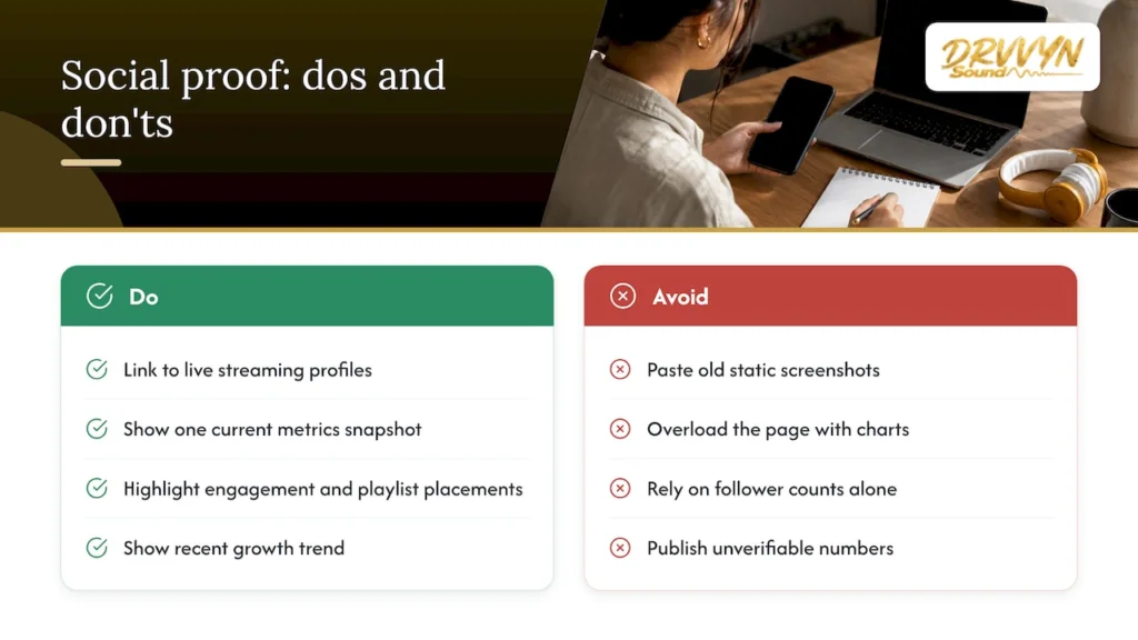 Showing social proof without overloading the page — overview diagram