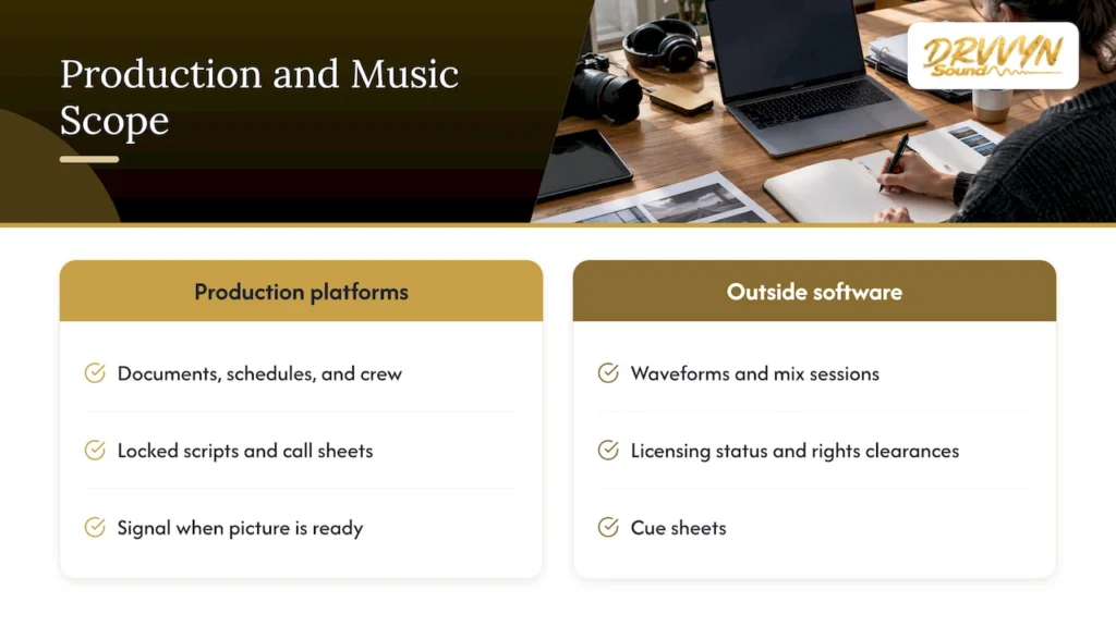 Production software and music workflow boundaries